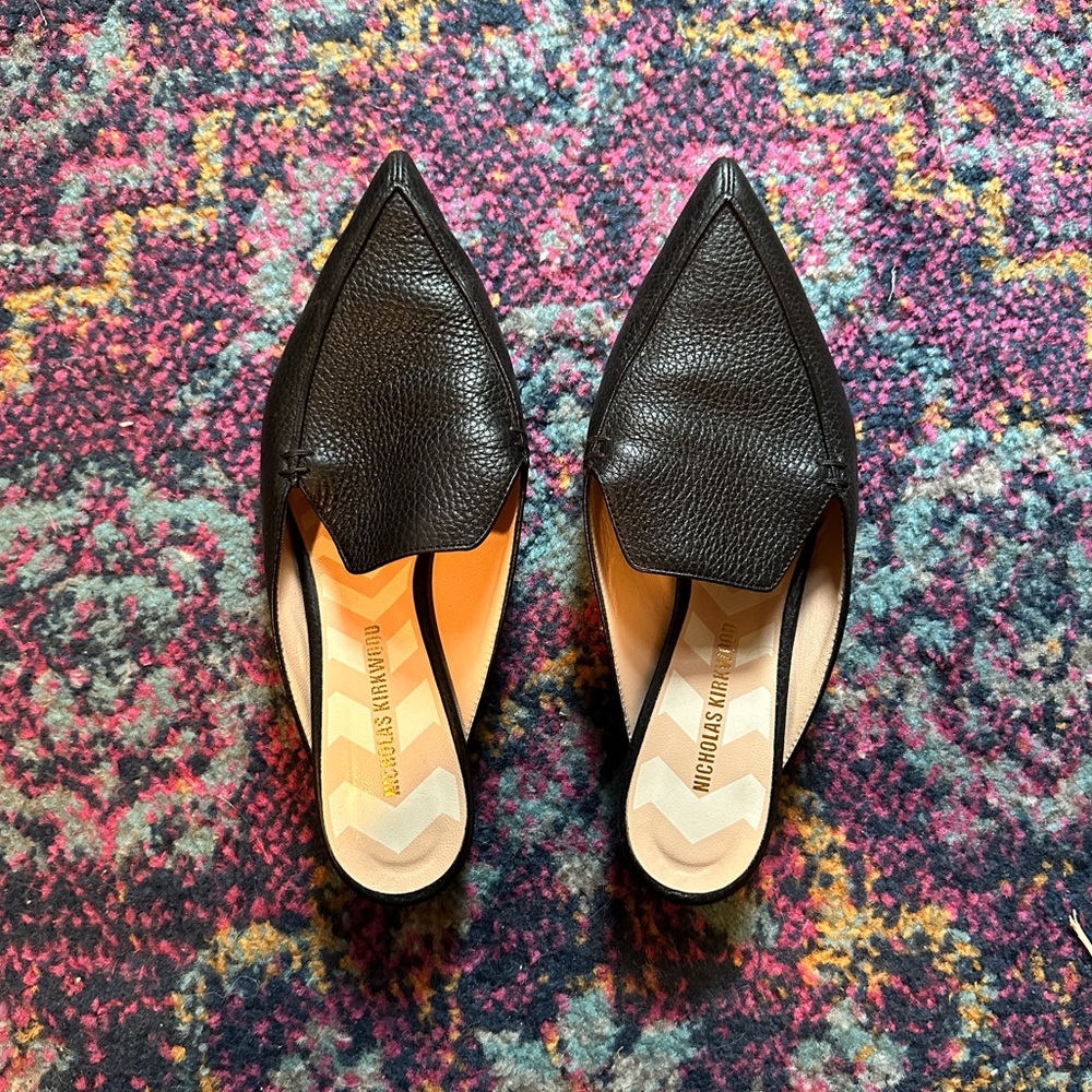 Nicholas Kirkwood Pebbled Beya Mule 38.5 8